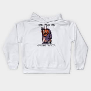 From time to time, even the devil on my shoulder gives me the look - Funny Kids Hoodie